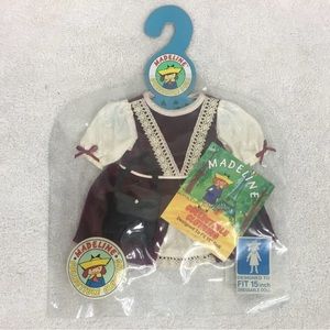 NWT New Vintage 1999 Eden Madeline Wine Velvet Dress Collectible Doll Girls